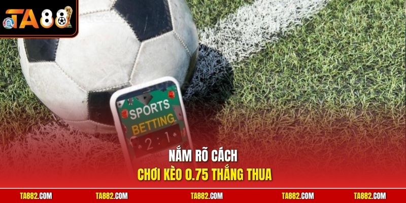Cách Chơi Kèo 0.75 | Mẹo Vào Tiền Cược Hợp Lý Cho Người Mới 1 Nắm rõ cách chơi kèo 0.75 thắng thua